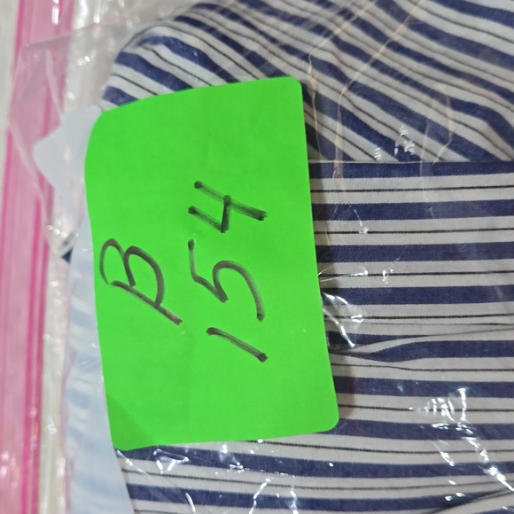 THE ARROW COMPANY 16/32-33 MEN'S DRESS SHIRT BUTTON DOWN WHITE/ BLUE STRIPES - Picture 8 of 8